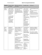 Psy Week Worksheet