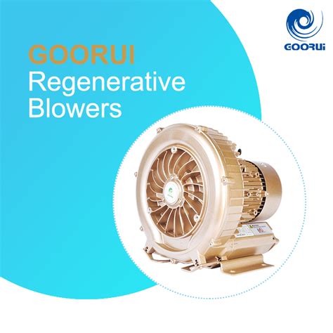 Single Stage Regenerative Blowers Goorui Side Channel Blower