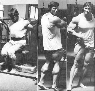 Arnold Schwarzenegger Calves Before After