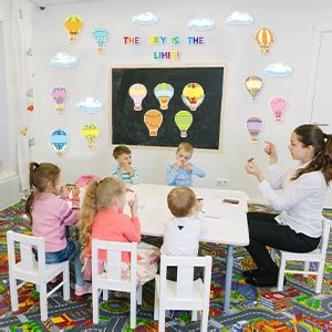 Amazon BeYumi 65Pcs Hot Air Balloon Cloud Classroom Bulletin Board Decoration Set Colorful