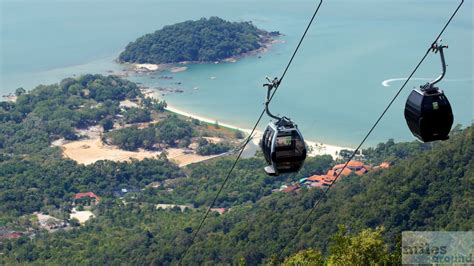 Panorama Of Langkawi Cable Car Und Sky Bridge