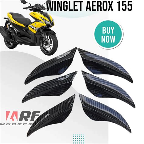 Jual Winglet Samping Aerox 155 Old Aero Winglet Aerox 155 Cc Hitam