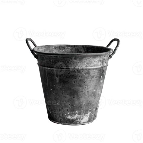 An Old Metal Bucket On A Transparent Background 48758411 Png