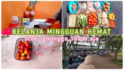 BELANJA MINGGUAN HEMAT FOOD PREPARATION INDONESIA STOK 1 MINGGU