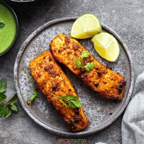 Tandoori Salmon Easy Air Fryer Oven Recipe Spice Cravings