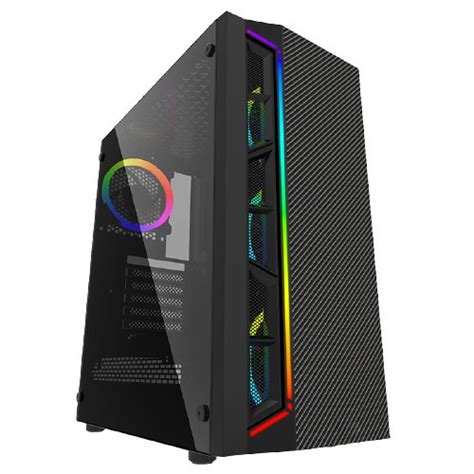 Jual CASING KOMPUTER GAMING PC CASE VURRION CRUSADE TEMPERED GLASS NON