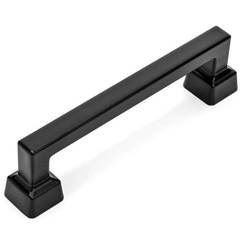 Cosmas 1481 96fb Flat Black Modern Contemporary Cabinet Pull