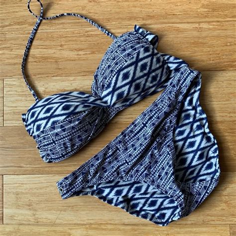 Sperry Swim Sperry Blue And White Ikat Print Bikini Set Poshmark