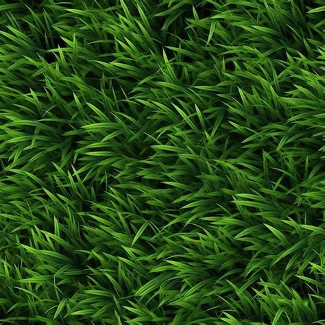 Premium Ai Image Green Grass Seamless Pattern Texture Background