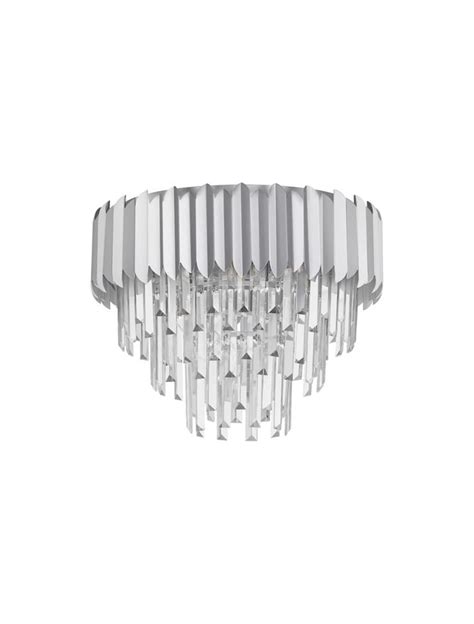 Nova Luce Classic Luminaires Magnolia Chrome Aluminum Crystal