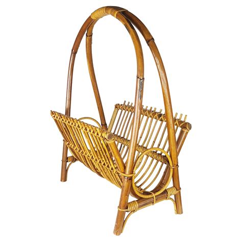 Magazine Rack Rattan 1960s For Sale At 1stdibs