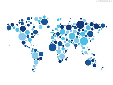 Dotted World Map Vector Free Download