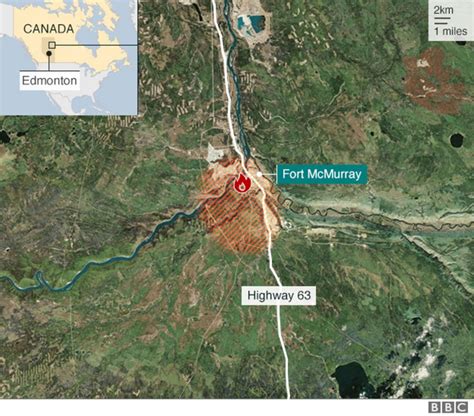 Canada Wildfire Forces Mass Evacuation In Fort Mcmurray Bbc News