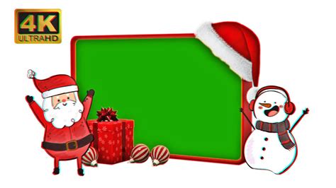 Santa Claus Green Screen Christmas Frame New Year Special Youtube