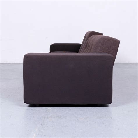 Vitra Polder Designer Fabric Sofa Brown Four-Seat Couch at 1stDibs