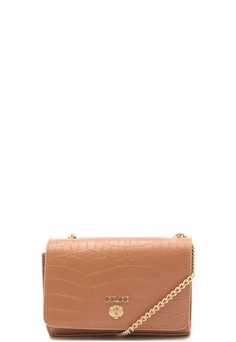 Bolsa Tiracolo Couro Colcci Textura Nude Compre Agora Dafiti Brasil