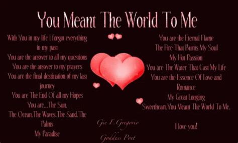 You Mean The World To Me GIF - You Mean The World To Me - Discover ...