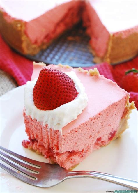 Allergy Friendly No Bake Strawberry Jello Pie Recipe Strawberry