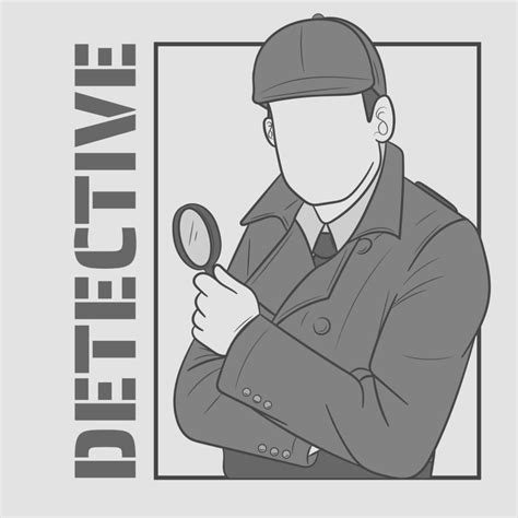 Detective Vector illustration 8350012 Vector Art at Vecteezy