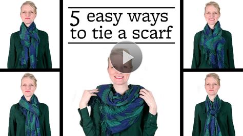 Not Sure How To Tie Your Scarf Follow Along And Try Five Different