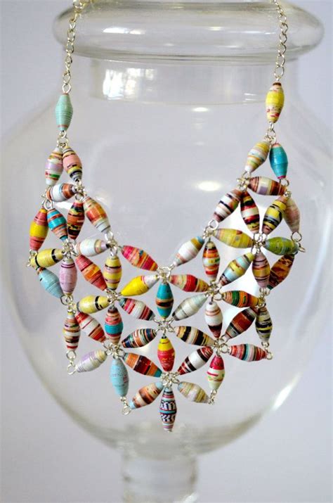 Paper Beaded Necklace - DIY