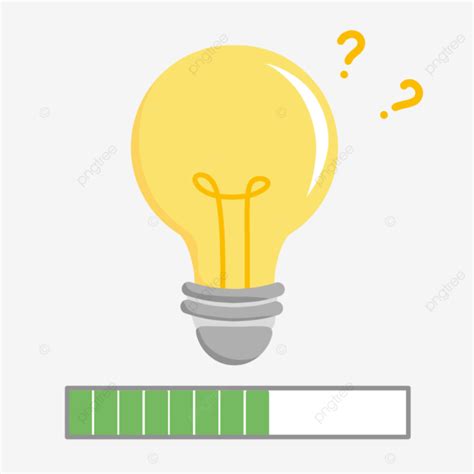 Idea Light Bulb With Loading Bar, Idea, Light Bulb, Inspiration PNG ...