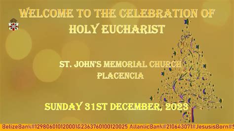 Holy Eucharist First Sunday After Christmas Sunday St December