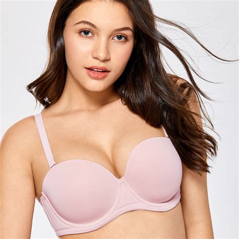 Women S Underwire Contour Multiway Strapless Push Up Bra Plus Size Ebay