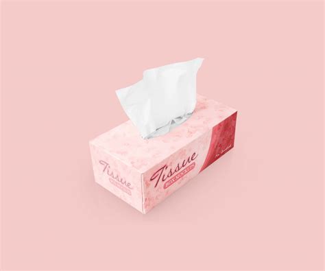 Free Tissues Box Mockup Psd