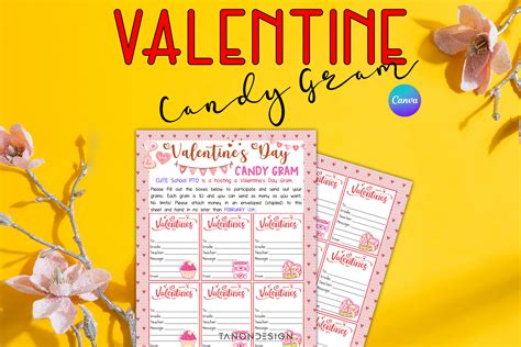 Valentines Day Candy Gram Template Graphic By Tanondesign · Creative Fabrica