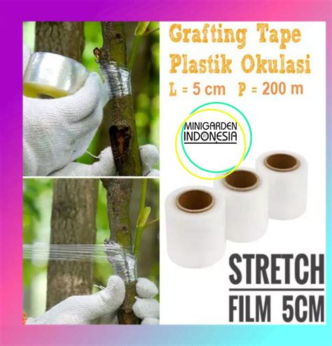 Grafting Tape Cm X M Plastik Okulasi Wrapping Sambung Pucuk Enten