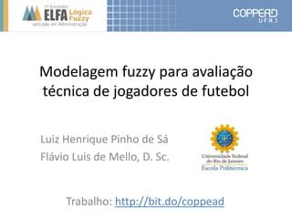 Modelagem fuzzy para avaliação técnica de jogadores de futebol PPT