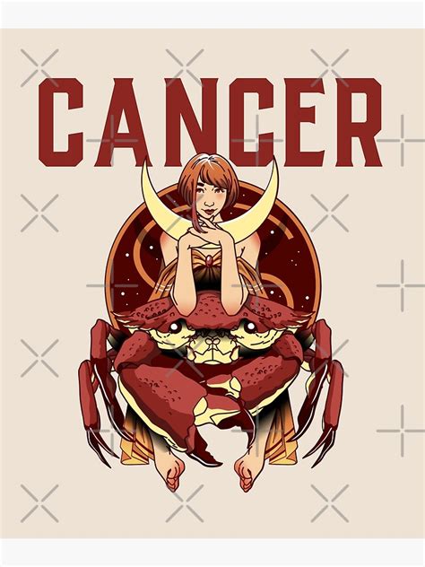 Cancer Zodiac Poster For Sale By Forstrong Redbubble