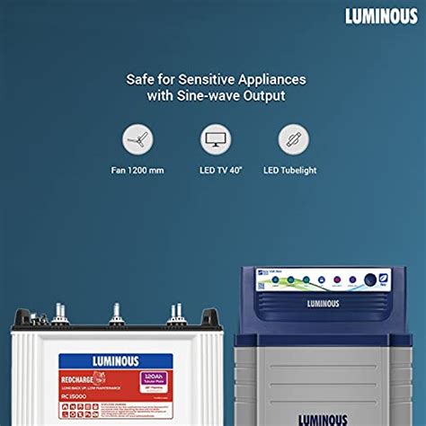 Luminous Inverter Battery Combo For Home Office Shops Eco Volt