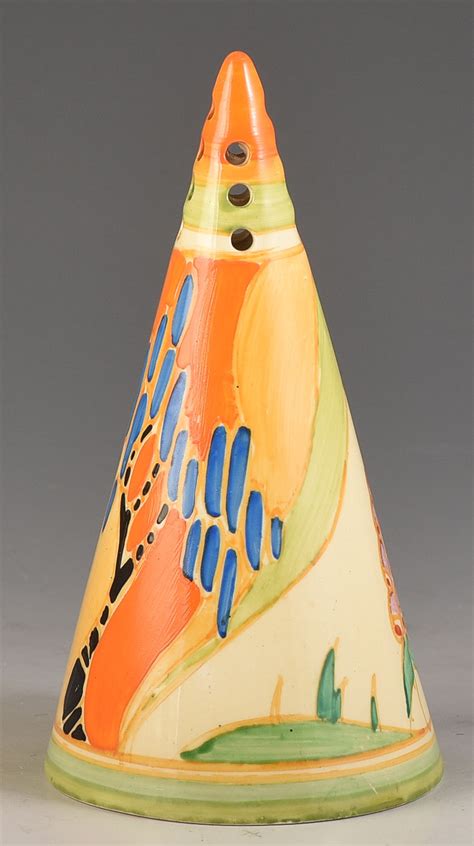 Clarice Cliff Windbells Conical Sugar Sifter C1933