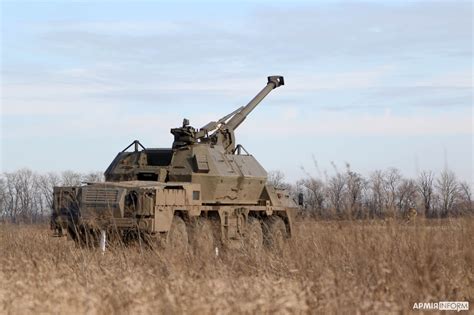 152 Mm Spgh Dana Artillery In Operations With The Ukrainians R