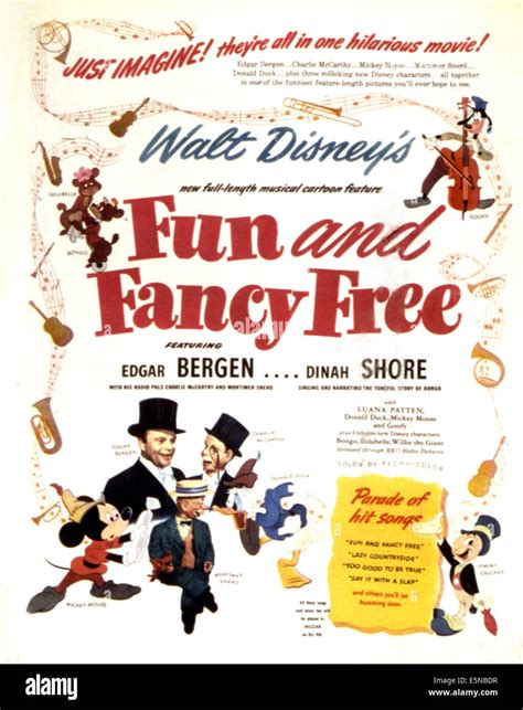 FUN AND FANCY FREE Edgar Bergen Mortimer Snerd Charlie McCarthy