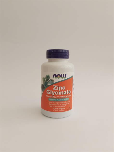 Now Zinc Glycinate 30mg Desafio Saudável