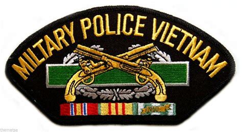 Army Military Police Vietnam Veteran Embroidered Service Ribbon