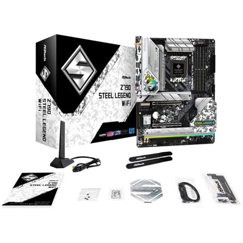 ASRock Z790 STEEL LEGEND WIFI Mainboard Silber Schwarz