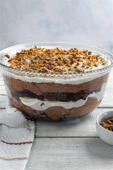 Chocolate Brownie Toffee Trifle My Kitchen Serenity