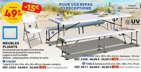 Promo Meubles Pliants Chez Shopix Icatalogue Fr