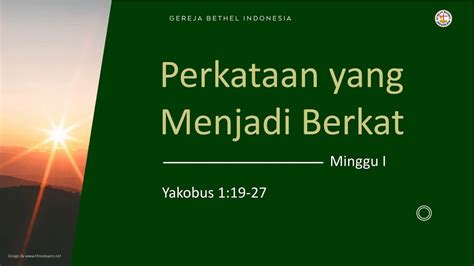 Ibadah Raya Gbi Citra Raya Agustus Wib Pdm