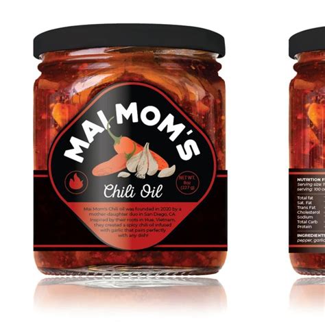 Designs Eye Catching Packaging Label For Spicy Chili Oil Jar