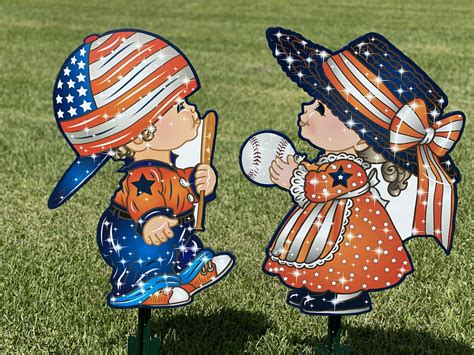 Colorful Baseball Kids – Yard Art Decor and More LLC