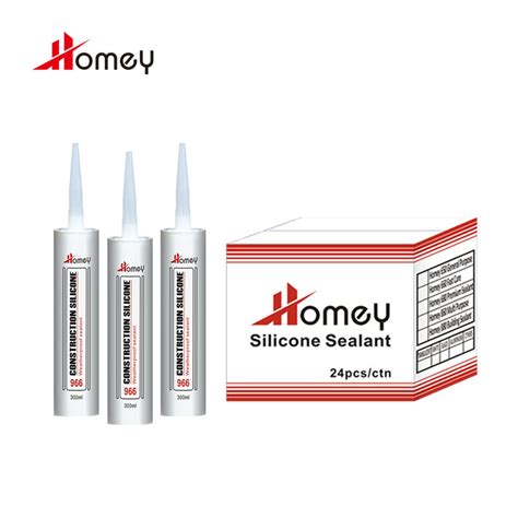 Homey Buy One Part Clear Neutral Cure Waterproof Glass Cement Silicone Sealant China