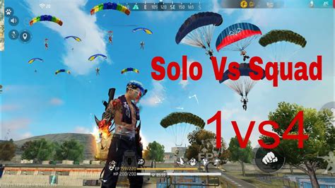 Solo Vs Squad 🪂 Free Fire Gameplay ⚡[ Full Gameplay ] Insane 90