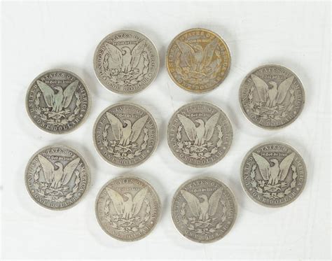 Ten Liberty Head US Silver Dollars | Cottone Auctions