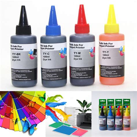 Cheap 1pcs 100ml Universal Refill Dye Ink Compatible For Canon For Hp For Epso For Brother For