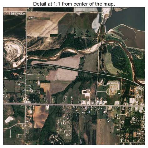 Aerial Photography Map Of Harrah Ok Oklahoma